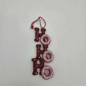 Festive Red and Pink 'Ho Ho Ho' Ornament